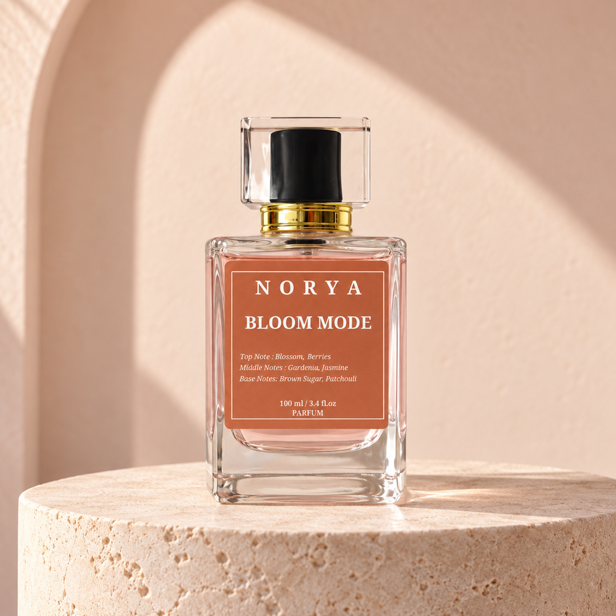 Bloom Mode by Norya on ivory travertine